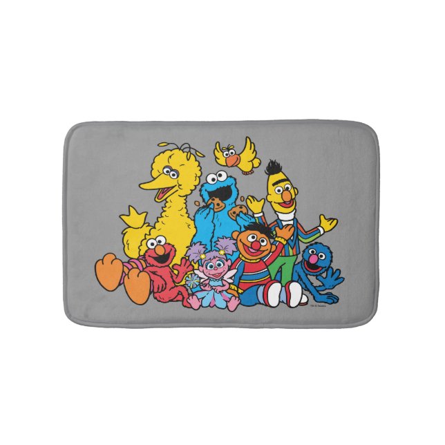Sweet Sesame Street Pals Bath Mat (Front)