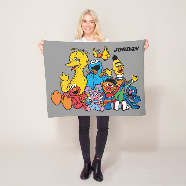 Sweet Sesame Street Pals Fleece Blanket (In Situ)