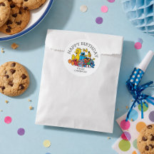 Sweet Sesame Street Pals | Happy Birthday Gift Tag