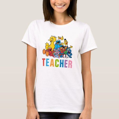 Sweet Sesame Street Pals Teacher T_Shirt