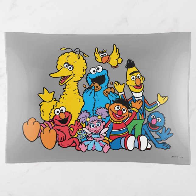 Sweet Sesame Street Pals Trinket Tray (Front)