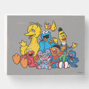 Sweet Sesame Street Pals Wooden Box Sign