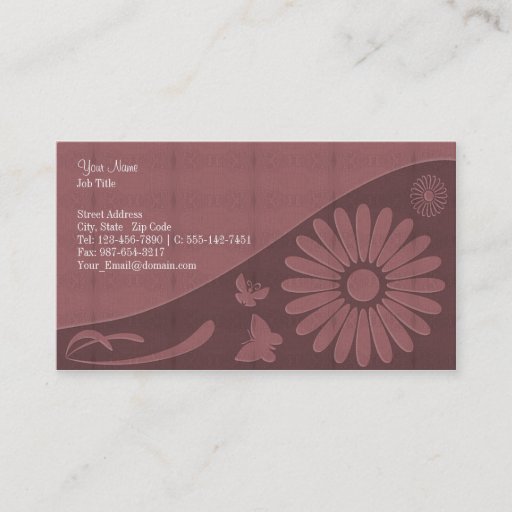 Customizable Sweet Shapes Red Business Card
