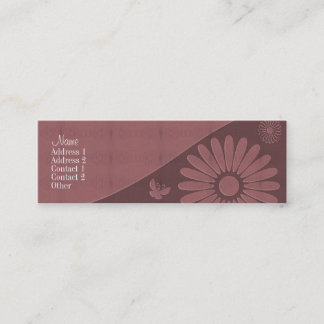Sweet Shapes Red Skinny Business Card