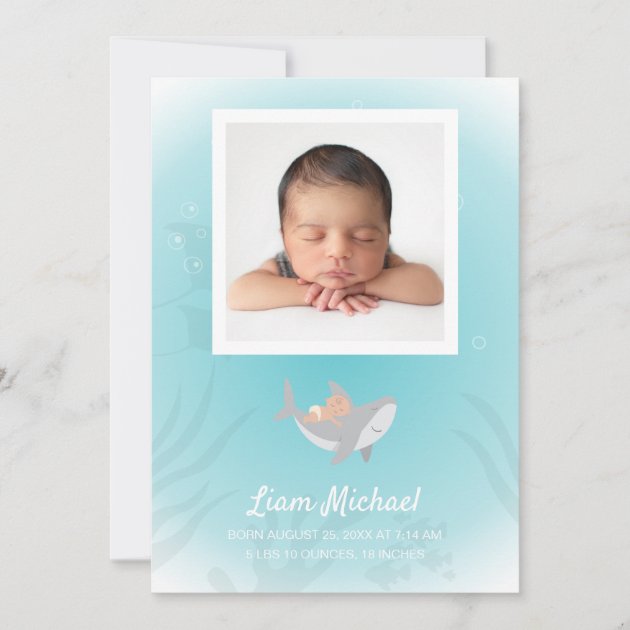 Baby shark sale birth announcement