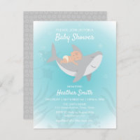 Sweet Shark Baby Shower Invitation