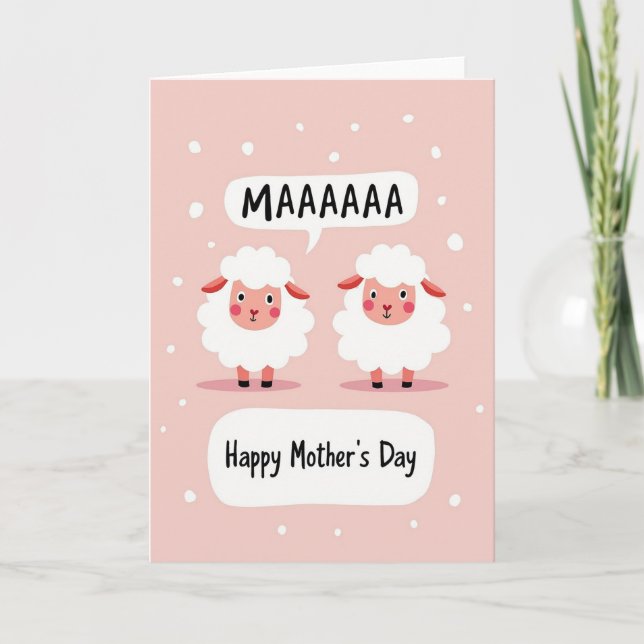 Sweet Sheep Mothers Day Card (Front)