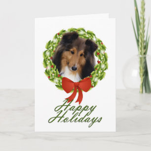 Sweet Sheltie Xmas Card