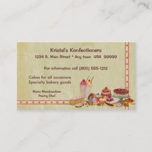 Sweet Shop Business Card