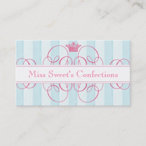 Customizable Sweet Shop Business Cards