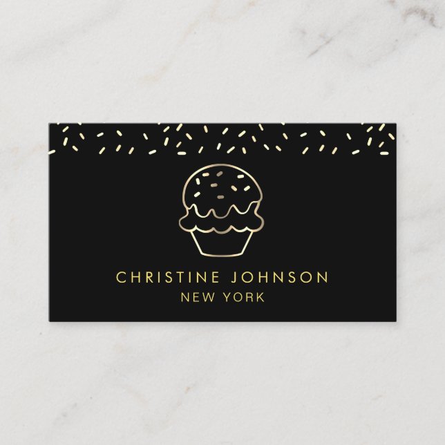 sweet shop logo business card (Front)