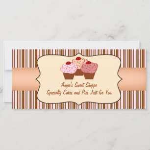 Sweet Shoppe Cupcake Business Gift Certificate