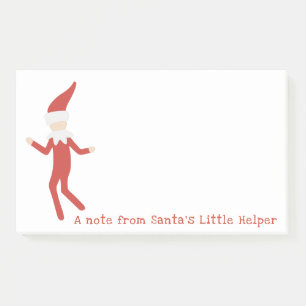 Sweet & Silly Santa's Elf Personalized Post-it Notes