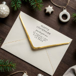 Sweet Simple Merry Christmas Name Return Address Rubber Stamp<br><div class="desc">Create your own Sweet Simple Merry Christmas Name Return Address rubber stamps.</div>