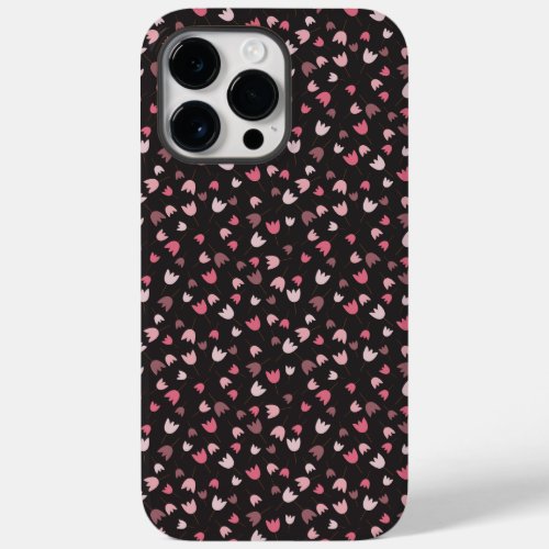 Sweet Simple Pink Tulip Pattern _ All direction Case_Mate iPhone 14 Pro Max Case