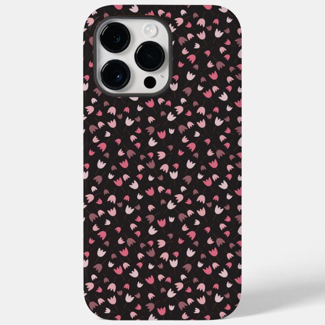 Sweet Simple Pink Tulip Pattern - All direction Case-Mate iPhone Case (Back)