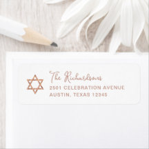 Sweet Simple | Rose Gold Star of David Bat Mitzvah