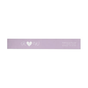 Skinny Wrap Return Address Labels | Zazzle
