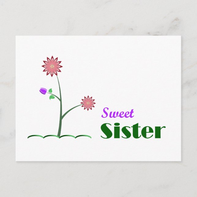 Sweet Sister Postcard (Front)