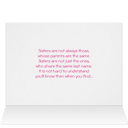 Sweet Sisterhood (Inside Horizontal (Top))