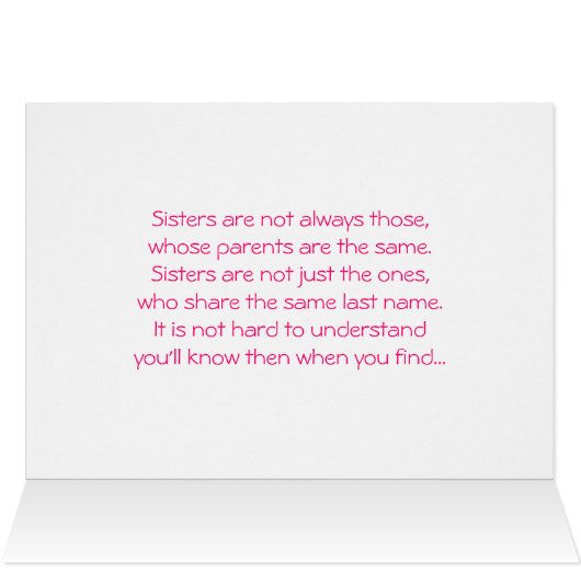 Sweet Sisterhood (Inside Horizontal (Top))