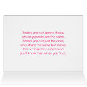 Sweet Sisterhood Cards (Inside Horizontal (Top))