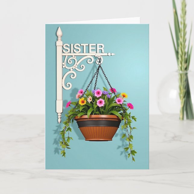 Sweet Sisters Day Blooms Card (Front)