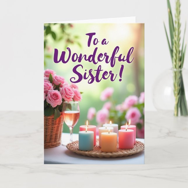 Sweet Sisters Day Card (Front)