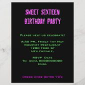 Sweet Sixteen 16 Retro 70's Disco Dance Party (Back)