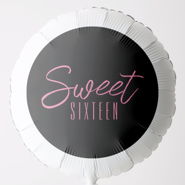 Sweet Sixteen 16th birthday party Balloon (Front)
