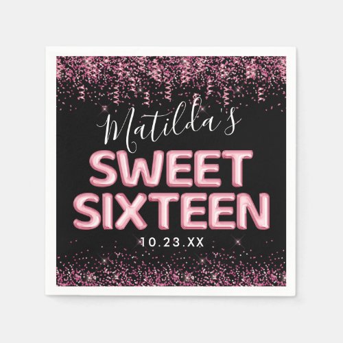 Sweet Sixteen 16th Birthday Party Napkins