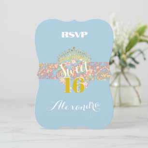 Sweet Sixteen Baby Blue Fairytale Princess