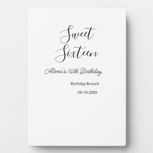Sweet sixteen birthday brunch 16th birthday name d plaque