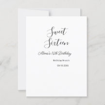 Sweet sixteen birthday brunch 16th birthday name d