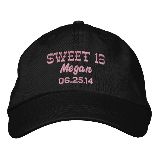 Sweet Sixteen Birthday Celebration Gift V05 Embroidered Baseball Cap (Front)
