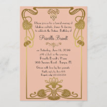 Sweet Sixteen Birthday, Gatsby style, Peach & Gold