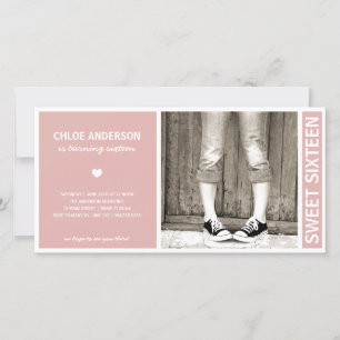 SWEET SIXTEEN BIRTHDAY INVITATION