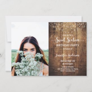 Sweet Sixteen Birthday Invitation