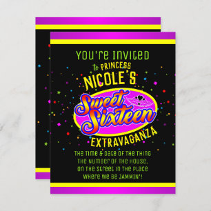 Sweet Sixteen Birthday Invitation