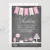 Sweet Sixteen | Birthday Invitation (Front/Back)