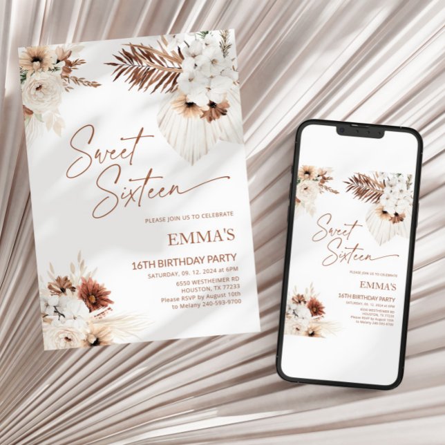 Sweet Sixteen Birthday Invitation 16TH Birthday  (Creator Uploaded)