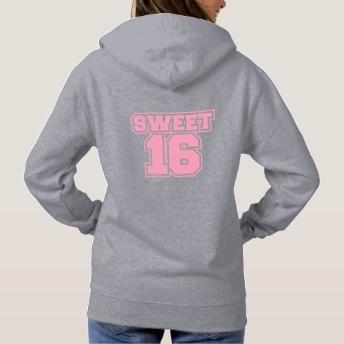 Sweet sixteen birthday logo   hoodie