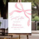 Sweet Sixteen Birthday Welcome Sign Pink Bow 16th<br><div class="desc">Sweet Sixteen Birthday Welcome Sign Pink Bow 16th Birthday Party Poster Digital Download Editable & Printable Welcome Board Yard Sign, Sweet 16 Welcome Sign Svg, Sweet 16 Poster, Coquette Sweet Sixteen, Sweet Sixteen Sign, Sweet 16 Welcome Sign, Sweet 16 Sign, Welcome to Sweet Sixteen, Welcome to 16th Bday Party, Large...</div>