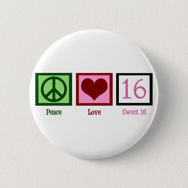 Sweet Sixteen Button (Front)