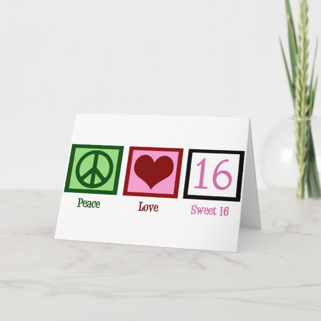 Sweet Sixteen Card (Front)