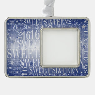 Sweet sixteen christmas ornament
