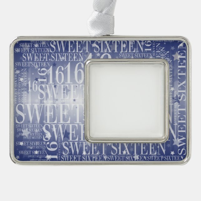 Sweet sixteen christmas ornament (Front)