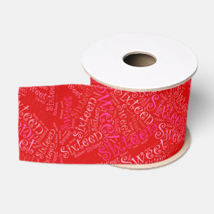 Sweet Sixteen Customizable Gift Wrap Ribbon Spools