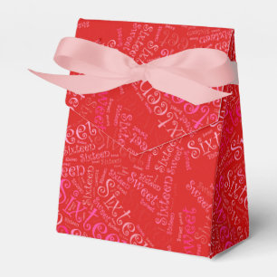 Sweet Sixteen Customizable Party Favor Boxes
