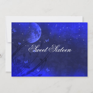 Sweet Sixteen, Enchanted Evening, Blue Invitations